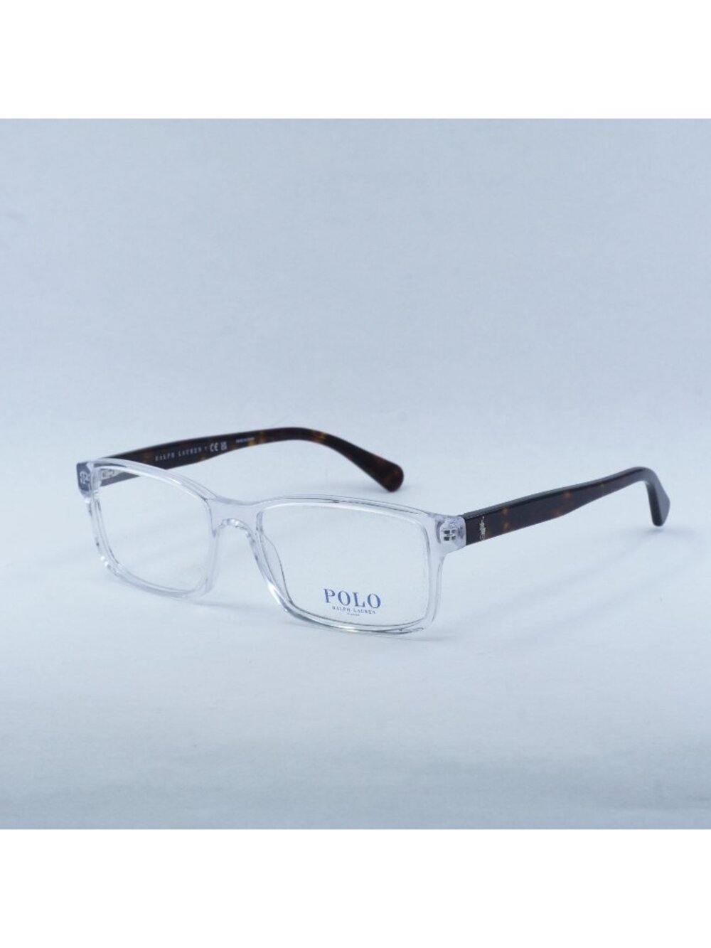 Polo Ralph Lauren PH2123 5331 Eyeglasses Crystal / Havana 58mm Rectangle Frame